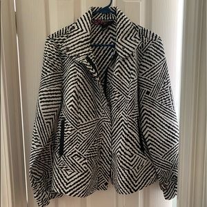 Zebra striped jacket